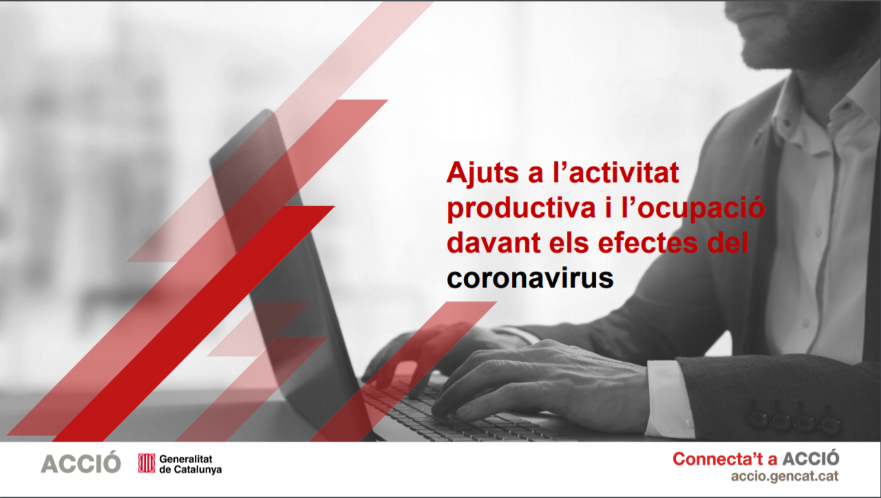 Ajuts a l’activitat productiva i l’ocupació davant els efectes del coronavirus