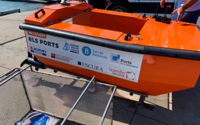 Marina Badalona, primer port a Catalunya en posar en marxa un sistema de recollida de residus amb drons aquàtics