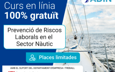 ULTIMES PLACES AL CURS GRATUIT DE PREVENCIÓ DE RISCOS LABORALS EN EL SECTOR NÀUTIC. INICI IMMINENT.