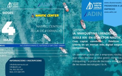 Dilluns 2 de març últim dia d’inscripció al seminari IA: màrqueting i vendes al segle XXI de dimecres 4 a Nautic Center – ROSES