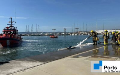 SIMULACRE D’INCENDI I DEFLAGRACIÓ EN DUES EMBARCACIONS DEL PORT DE L’ESTARTIT