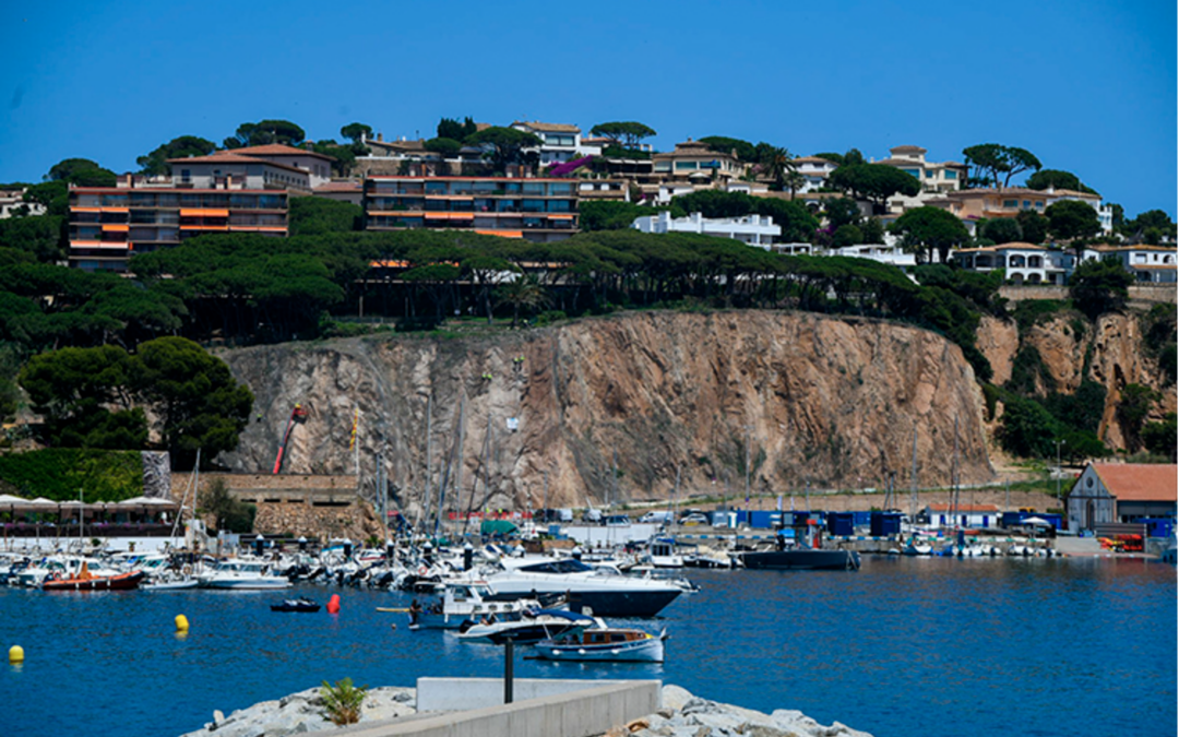 Paneque: “L’obra de la cinglera del turó del Port de Sant Feliu de Guíxols és clau en seguretat i resiliència climàtica”