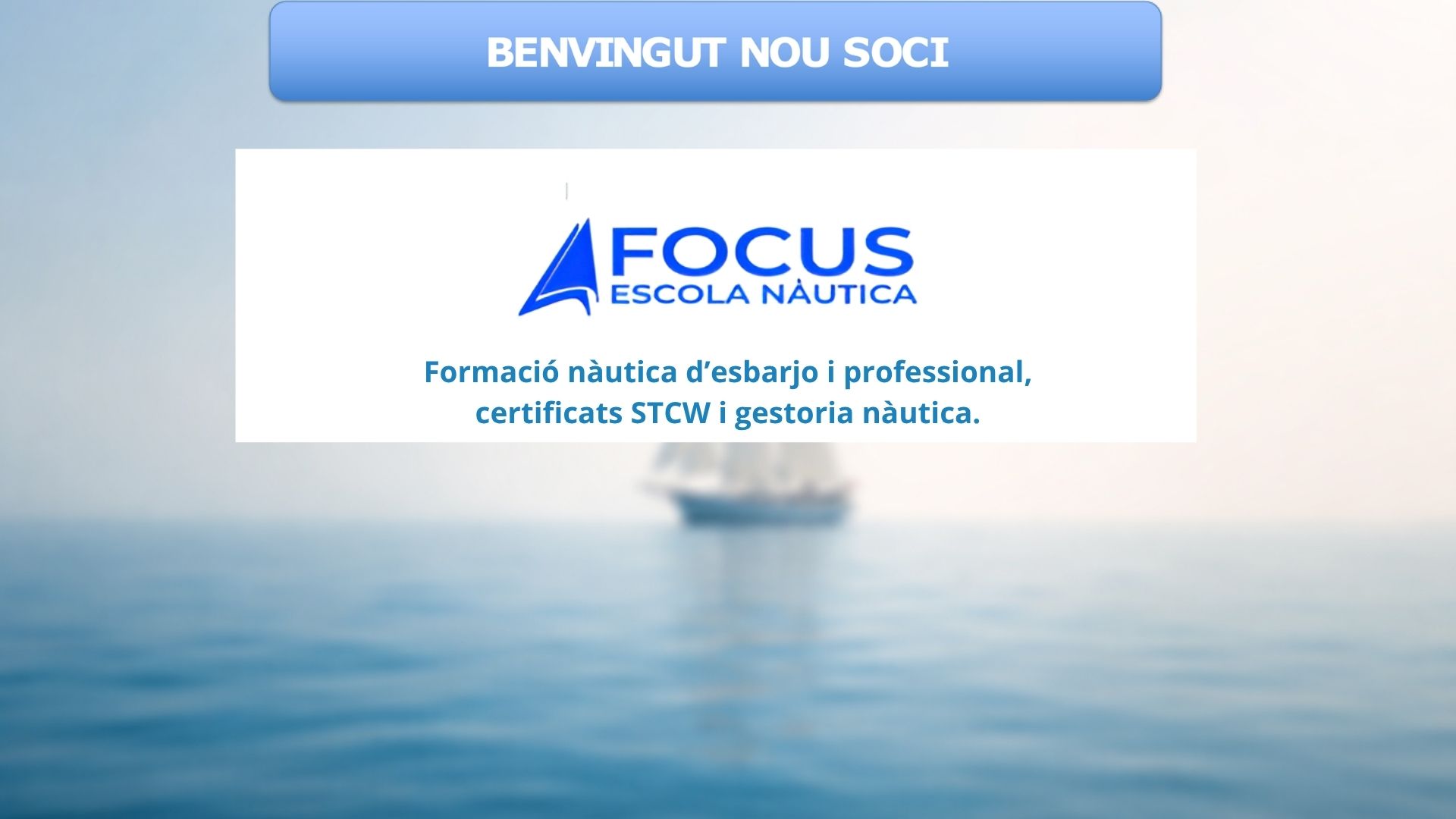 Nou soci Escola nautica focus