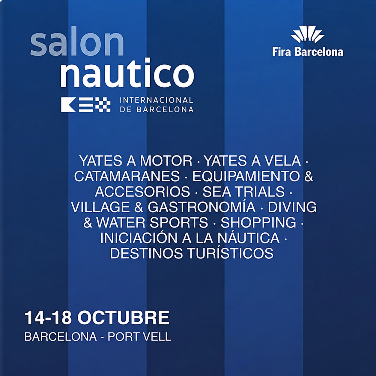 Cartel Náutico Internacional de Barcelona